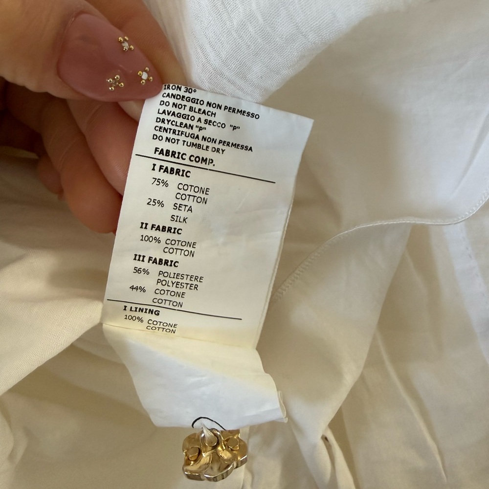 Mimisol White Ruffled Button-Down Dress - Picture 6 of 6